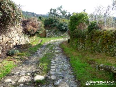 Sierra Gata - Senderismo Cáceres; el monasterio de piedra marcha nordica puente diciembre las hoces